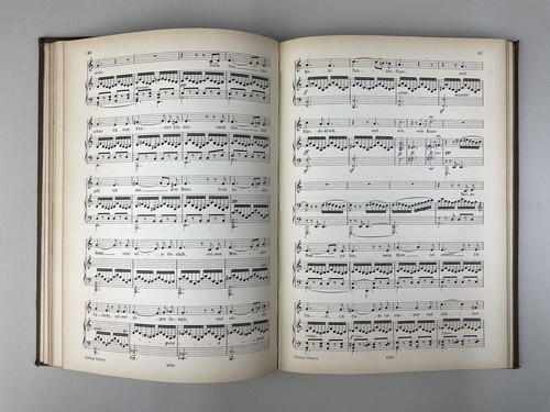 Corona de canciones, canciones para una voz de canto, música de tapa dura, C. F. Peters c1880 - Imagen 6 de 11