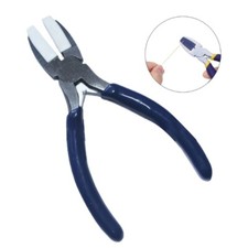 Plat Nose Pliers Tools for Beading Double Nylon Jaw Pliers Carbon Steel Pliers