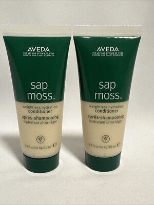 Lot Of 2 Aveda Sap Moss Weightless Hydration conditioner  1.4 oz/40 ml Travel Sz