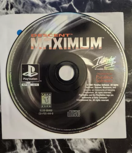 Descent Maximum - PS1 - 1997 - Disc Only