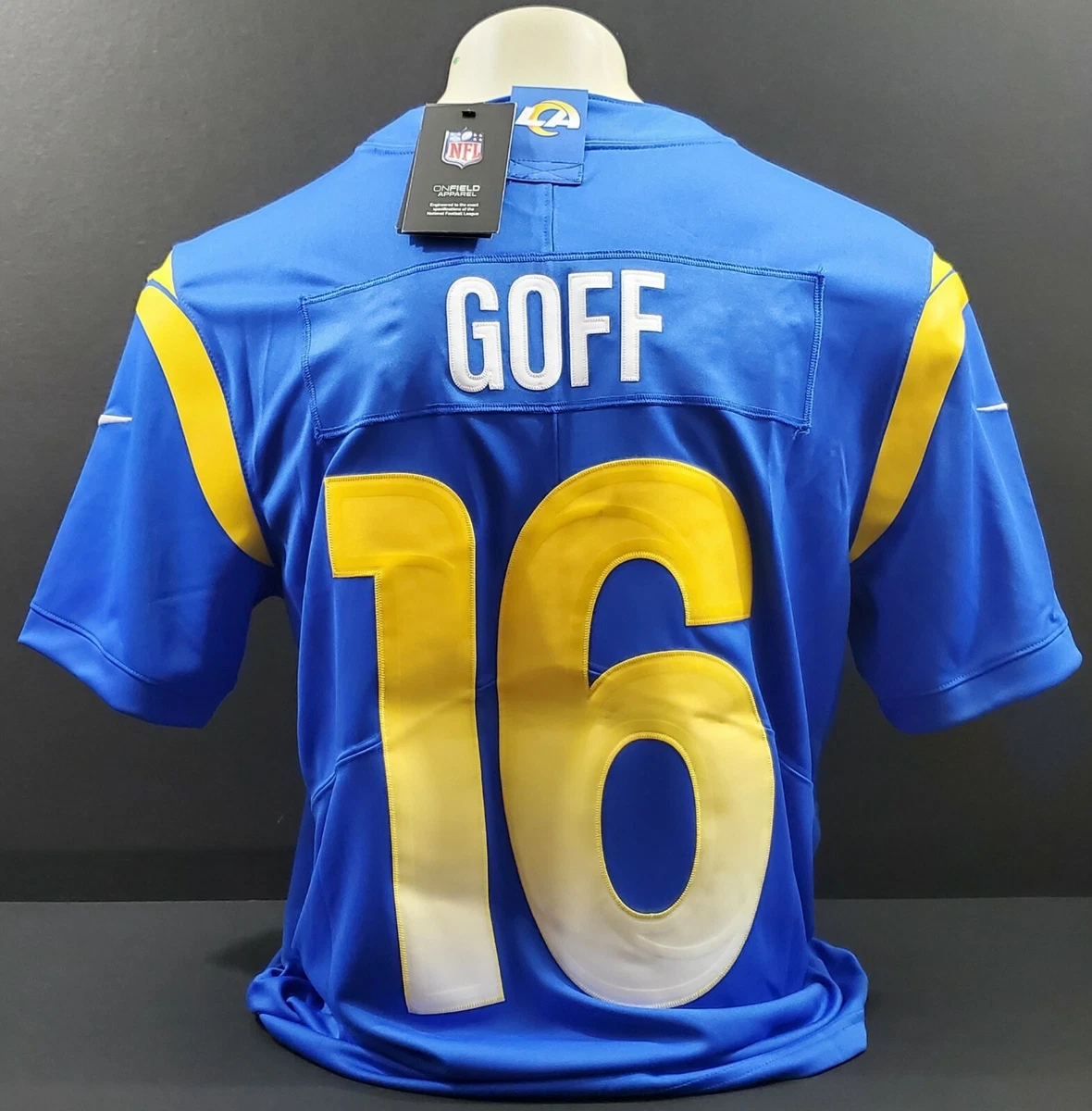 Nike Los Angeles Rams No16 Jared Goff Royal Blue Alternate Super Bowl LIII Bound Men's Stitched NFL Vapor Untouchable Limited Jersey