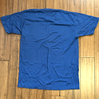 Vintage Single Stitch Lima engine Ford plant Tshirt Blue Jerzees