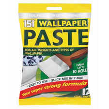 151  Wallpaper Paste Adhesive Extra Strong All Purpose Easy Hangs up to 10 Rolls