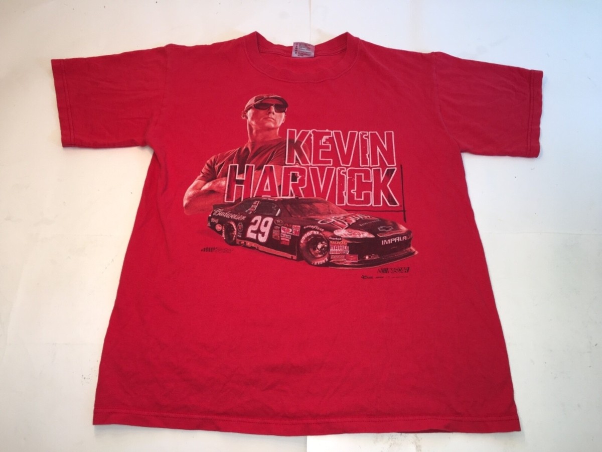 NASCAR Kevin Harvick #29 Medium Shirt Red Budweiser Racing Tee Chase Authentic