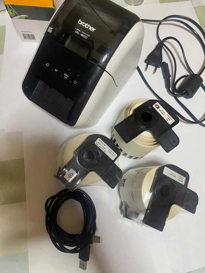 Impresora para Etiquetas Brother QL800 Blanco/Negro - Imagen 4 de 4