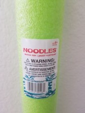 Pool Noodle Tundra Water Floats Foam Hole Swimming Therapy Craft 45" Green x 1