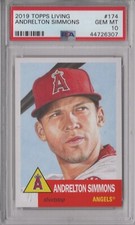 Andrelton Simmons 2019 Topps Living PSA 10 Gem Mint Graded Card Angels #174