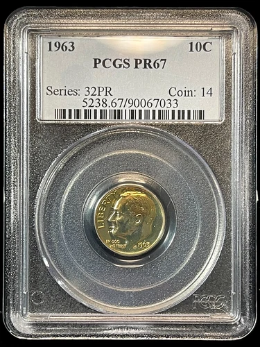 1963-P Roosevelt Dime Proof — photo from another recent sale