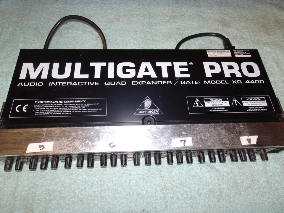 BEHRINGER MULTIGATE PRO XR4400 4-Chan Audio Interactive Quad Expander/Gate, - Image 4 of 4