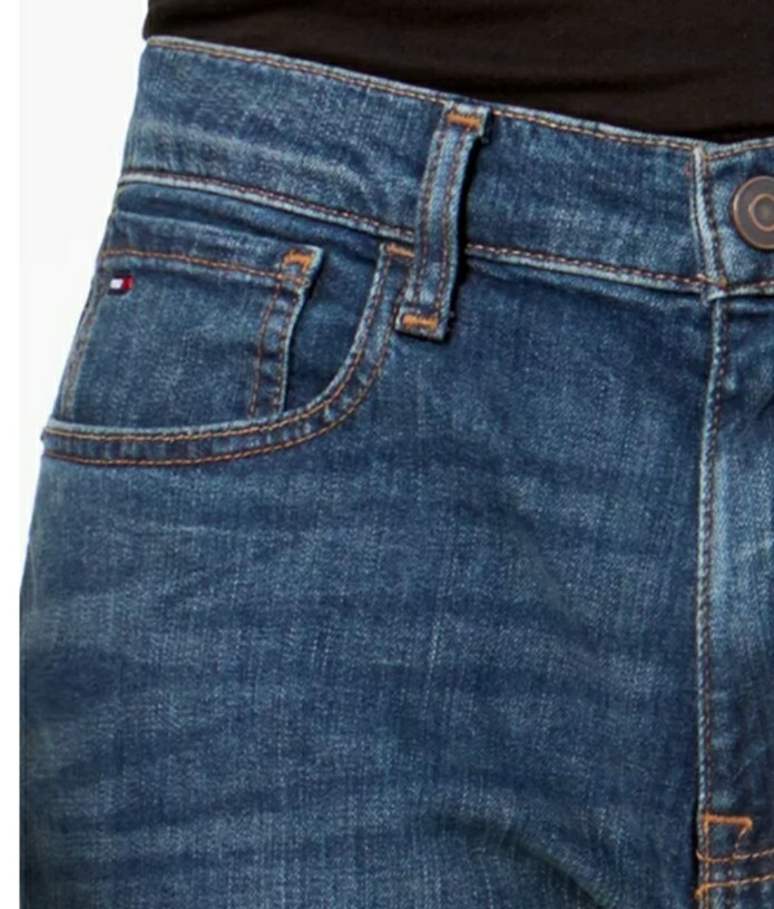 MEN'S JEANS SIZE 34 RELAXED FIT BLUE TOMMY HILFIGER 34 X 32 thumbnail 5