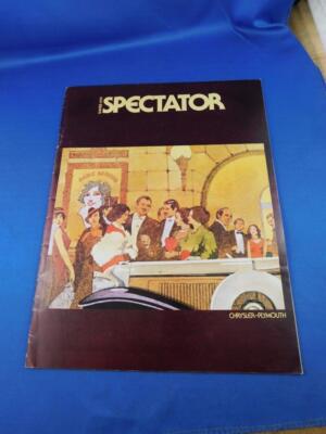 CHRYSLER PLYMOUTH SPECTATOR MAGAZINE ADVERTISING BROCHURE WINTER 1979 CARS