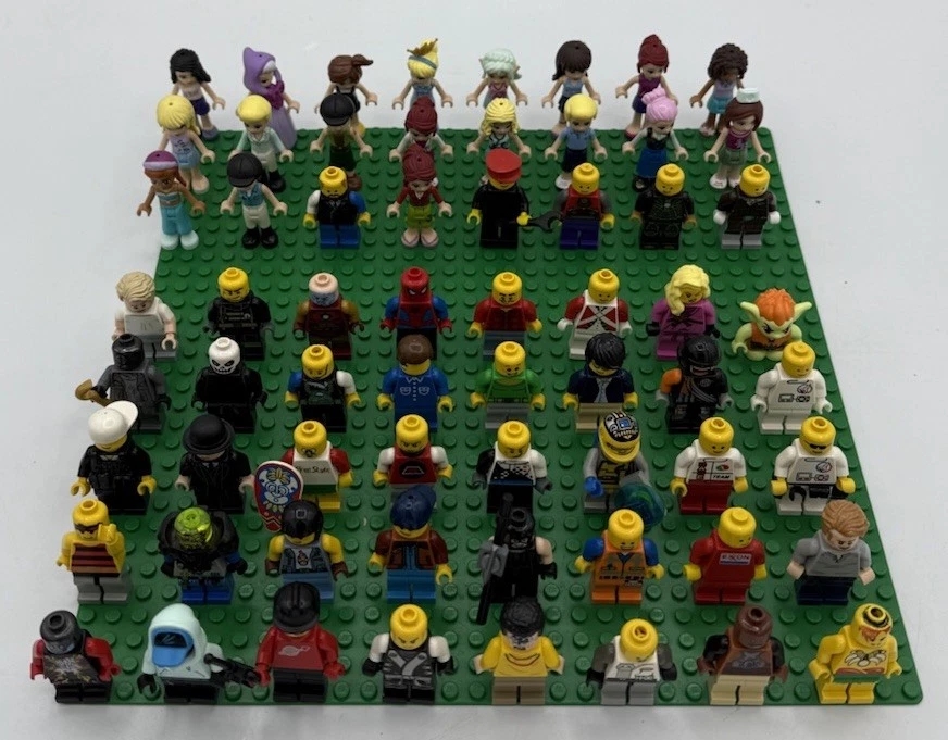 HUGE LOT of 90 Lego Mini Figures Mixed Assorted Lego Friends Minecraft + Parts - Image 2 of 4