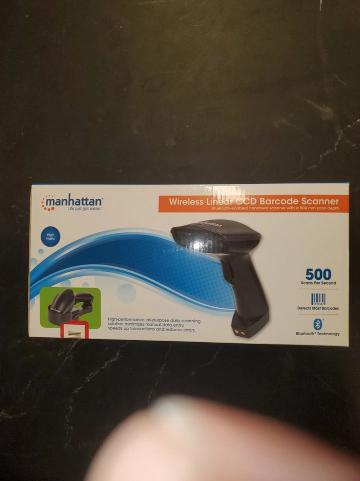 Escáner de código de barras inalámbrico BT Bluetooth MANHATTAN 178495 *¡ENVÍO GRATUITO A EE. UU.!* Foto 2 de 4