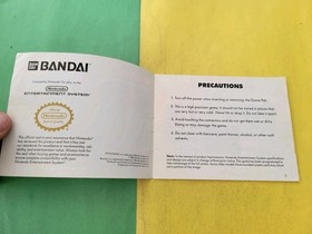 Dynowarz NES Original Manual No Game Nintendo