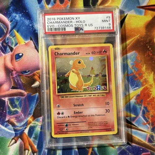 PSA 9 MINT Charmander Toys R Us Cosmos Promo 2016 XY Evolutions Pokemon 9/108