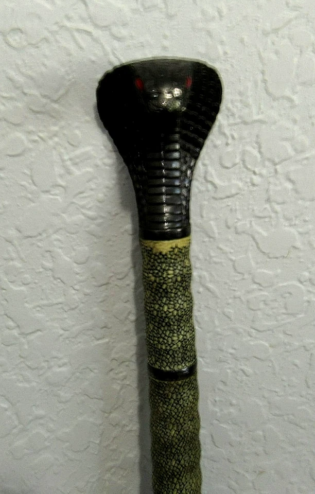 Espada Samurai Japonesa 40" Negra/Blanca Katana Hoja de Acero al Carbono Cuero Dragán Foto 3 de 4