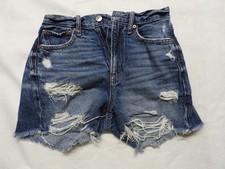 American Eagle Women's Denim Jean Distressed Shorts High Rise - 00 - EUC