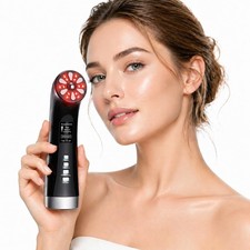 4-in-1 Facial Massager for Face  Neck, Red Light Skincare Device for Puffiness