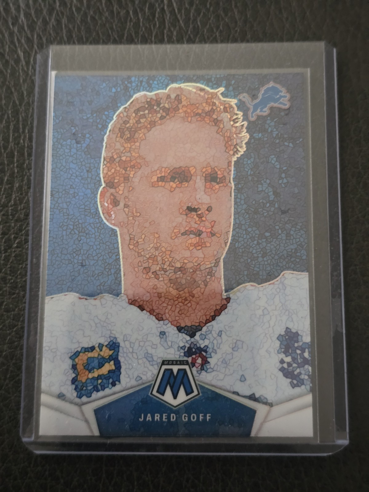 2024 Panini Mosaic #MM-JGF Jared Goff Micro Mosaic Case Hit Detroit Lions QB
