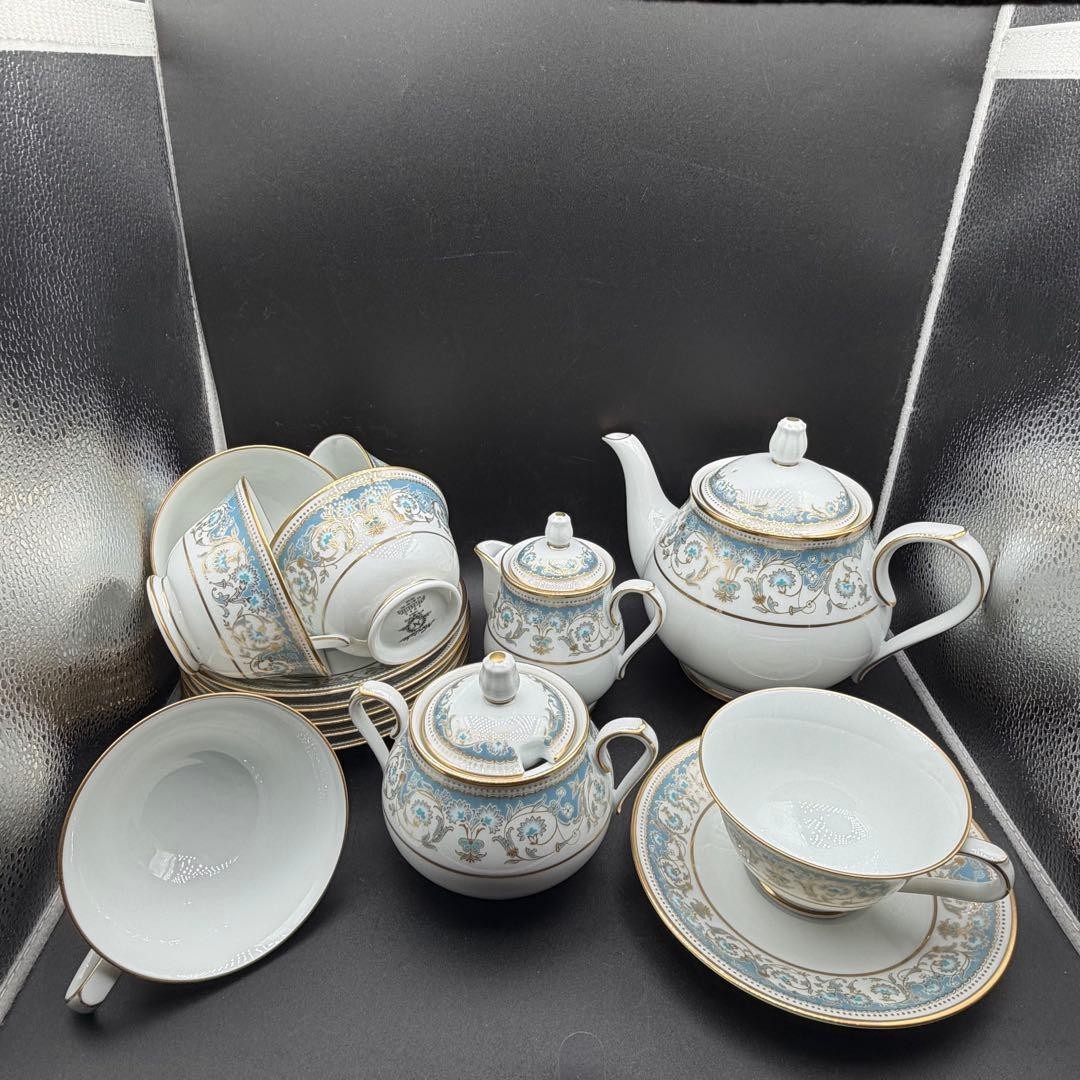 Noritake Polonaise Teapot Creamer Sugar Pot Cup Saucer Set | eBay
