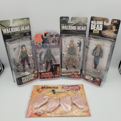 The Walking Dead Figuren Sammlerstücke Konvolut x 5 Beth, Abraham, Maggie, Alpha Ear