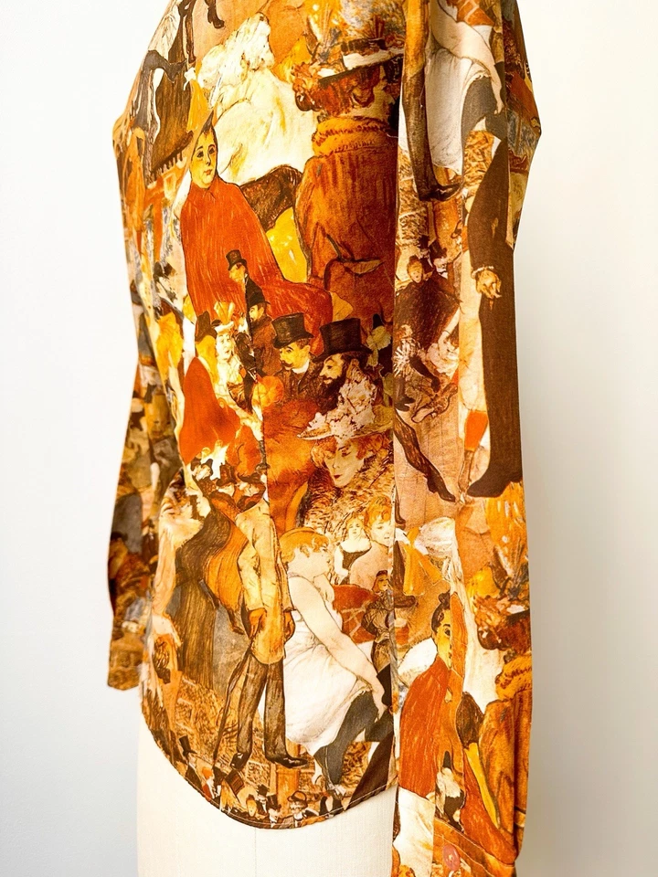 Camisa estampada Toulouse Lautrec People vintage años 70 | XS Foto 4 de 4