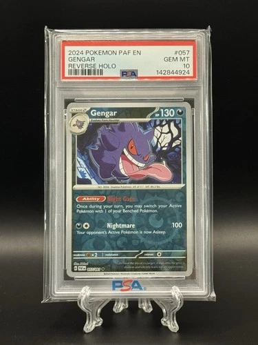 PSA 10 GEM MINT Gengar 057/091 SV: Paldean Fates Reverse Holo LOW POP