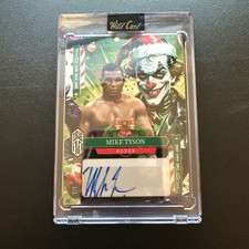 2025 Wild Card Multi Jokers True 1/1 Christmas Holiday Cane Auto Mike Tyson