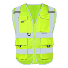 HYCOPROT High Visibility Safety Vest Hi Vis Reflective Security Construction ...