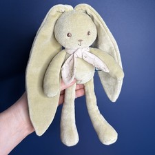 Kaloo Bunny Rabbit bow Soft Toy Plush Long Ears Lapin Beige Bow Scarf 10?
