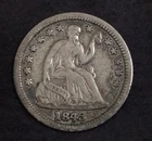 1845 Seated Liberty Half Dime VF  Lot 5231
