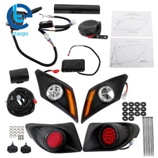 For Yamaha Drive2 2017-Up LED Deluxe Street Legal Set Golf Cart Light Kit