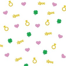 St. Patrick's Day Shamrock Table Confetti, St. Patrick's Day Engagement Paper Co