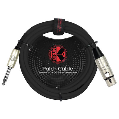 Kirlin Deluxe 6,3 mm TRS Stereo Klinke auf XLR Buchse Kabel, 10 Fuß