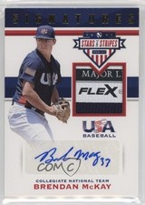 2017 USA Baseball Stars & Stripes Laundry Tag /8 Brendan McKay Patch Auto 0i76