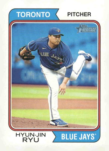 2023 Topps Heritage #105 Hyun-Jin Ryu | Baseball Card