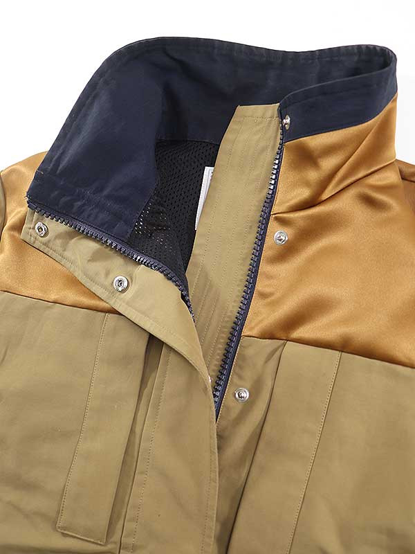 Sacai 22Ss Grosgrain Mix Blouson.Gloss Grand Blouson Beige Sacai 22Ss Grosgrain Mix Blouson.Gloss Grand Blouson Beige