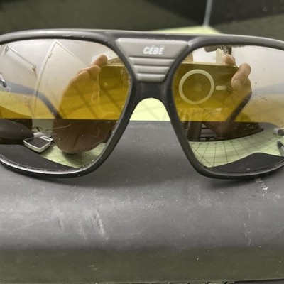 Vintage Cebe Special Sport 2000 France Amber Lens With Bi-gradient Mirror Finish