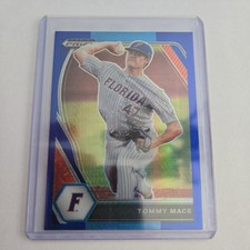 2021 Panini Prizm Draft Picks #PDP69 Tommy Mace Hyper Blue & Carolina Blue Prizm