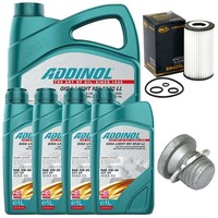 MotoröL Filter Set Addinol 5W-30 9 Liter + Schraube FüR Mercedes R-Klasse W251
