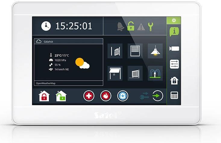 Satel Tastatur Für Touchscreen-Tablet - Int-Tsi-W - Zubehör Für Zentrale Steuerungseinheit Der Hausautomation - Bild 2