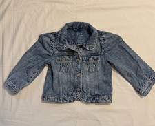 Baby Gap Toddler Girl Light Wash Denim Jacket 4 Years, Pre-owned