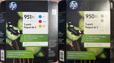Genuine Sealed OEM HP 950XL/951XL Ink Cartridges Lot of 5 Expired 2019/2020