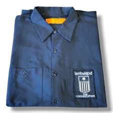 Men's Red Kap Work Shirt 2XL Short Sleeve w/ Lamb Of God The Congregation Patch