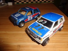 SCALEXTRIC C323 MG METRO CHALK RACING #9 & C303 DATAPOST HEPOLITE #77 RACE PAIR