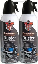 2 PACK COMPRESSED AIR DUSTER 10oz Falcon Dust-Off Spray Cleaner for Electronic