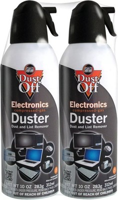 2 PACK COMPRESSED AIR DUSTER 10oz   Falcon Dust-Off Spray Cleaner for Electronic