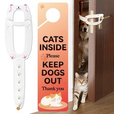 TGIOW Cat Door Latch, Door Prop for Cats to Keep Dogs Out of Litter Box and F...