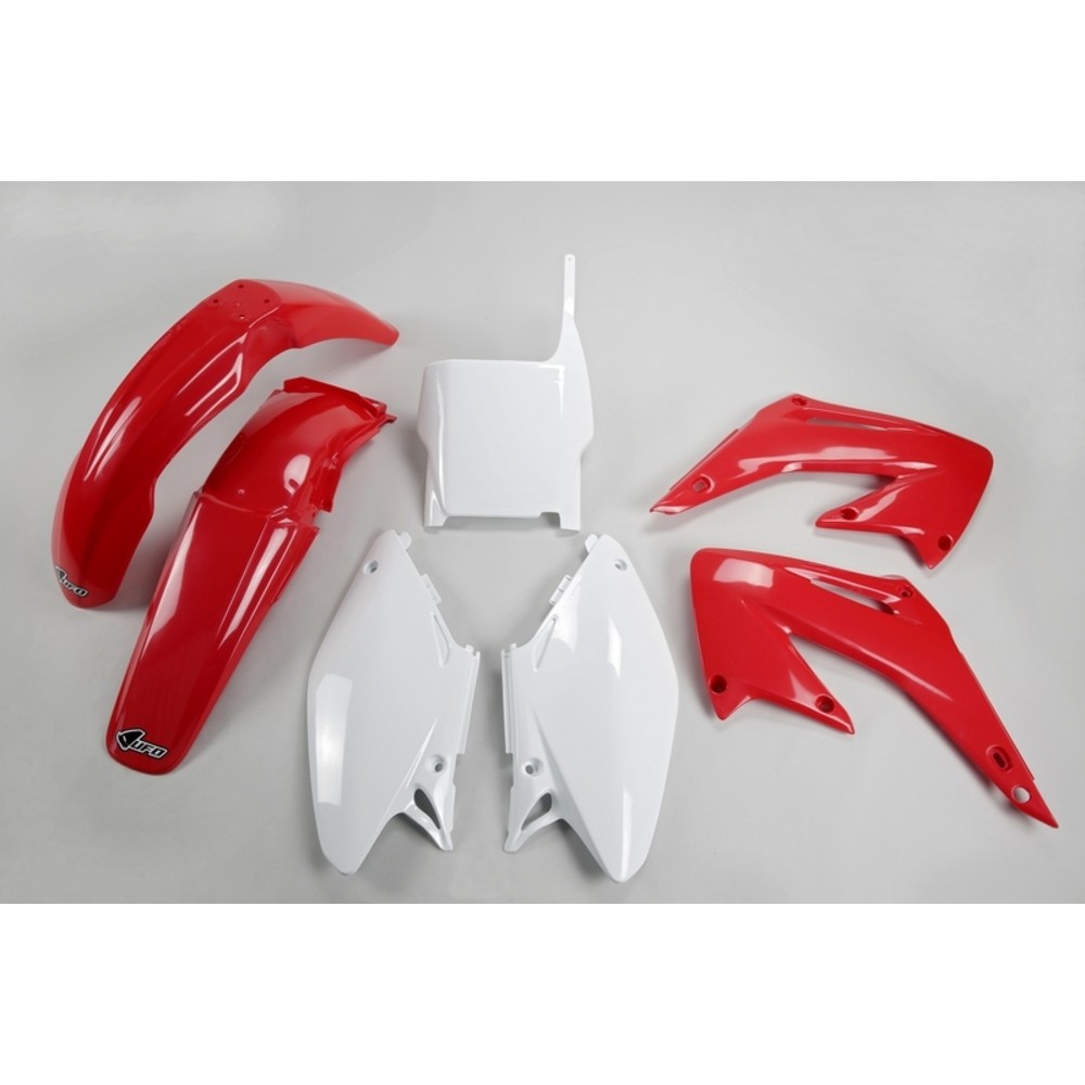 Kit Of Plastic UFO OEM Colour Red/White Honda cr125r/250r for