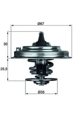 Thermostat Kühlmittel MAHLE TX 30 87D für AUDI A8 A4 A6 VW PASSAT SKODA SUPERB 1